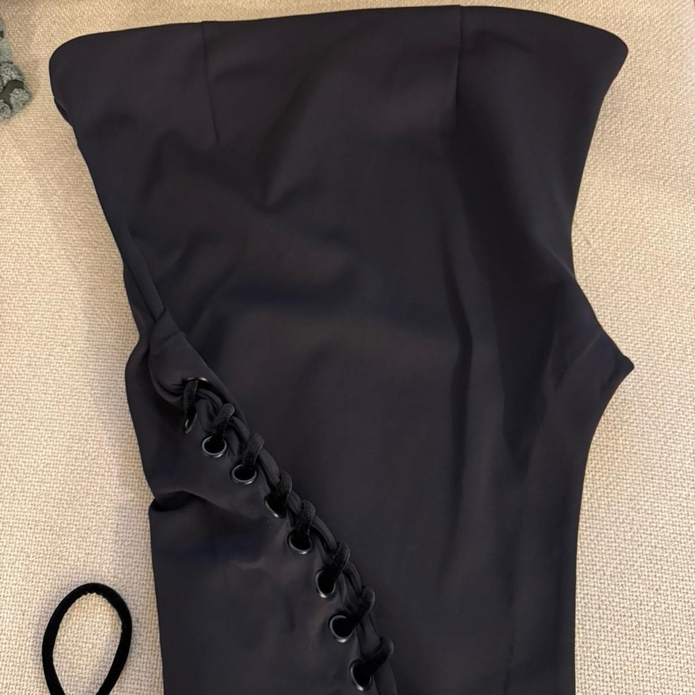 BBX Black Strapless Soft Corset Top